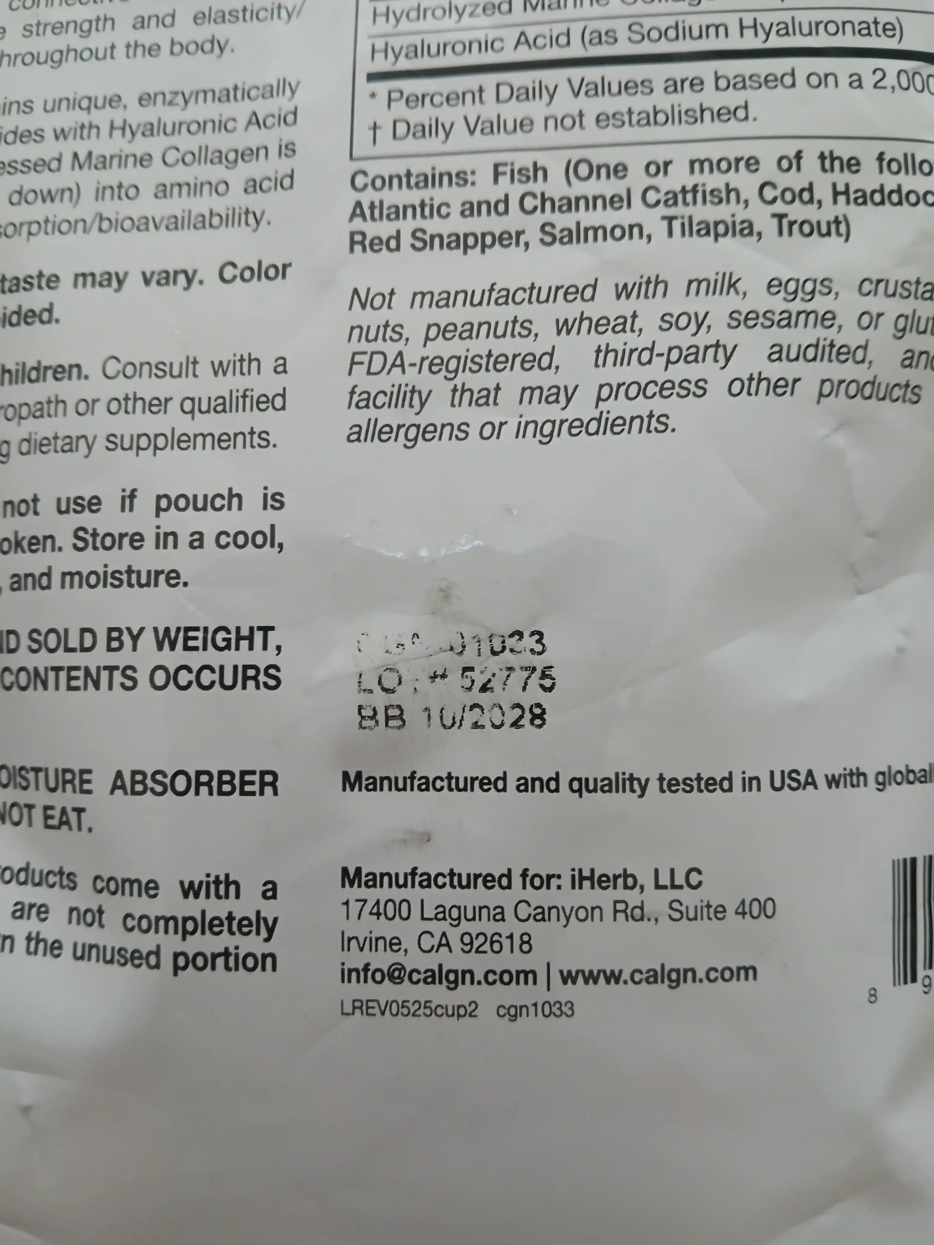 Collagen up marskoy kollagen dengiz kollagen California gold nutrtion