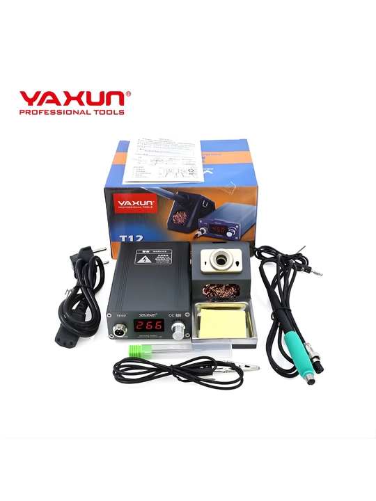 Паяльная станция Yaxun T12/T210D, умная, LED дисплей, быстрый нагрев 