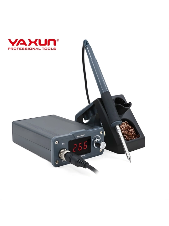 Паяльная станция Yaxun T12/T210D, умная, LED дисплей, быстрый нагрев 