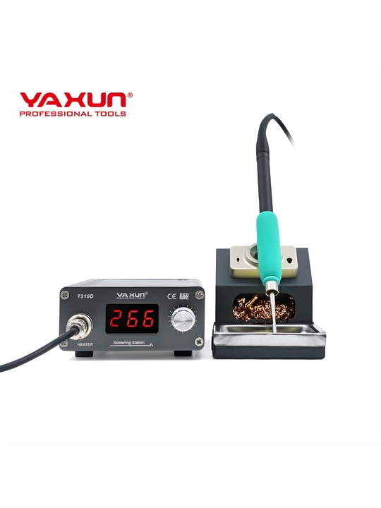 Паяльная станция Yaxun T12/T210D, умная, LED дисплей, быстрый нагрев 