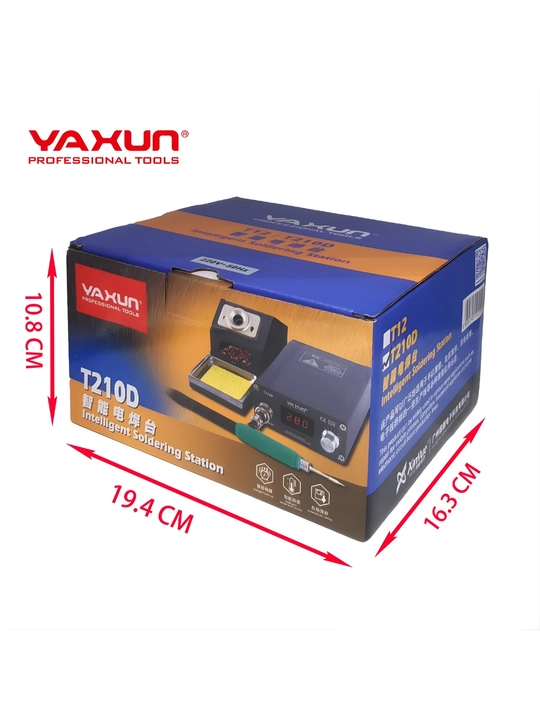 Паяльная станция Yaxun T12/T210D, умная, LED дисплей, быстрый нагрев 