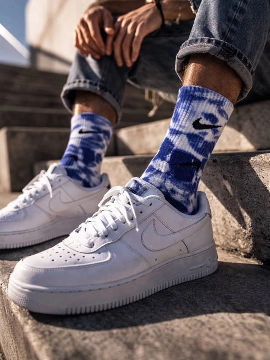 Turkiyaning sifatli rangli Nike paypoqlari, baland bo‘yli, unisekss
