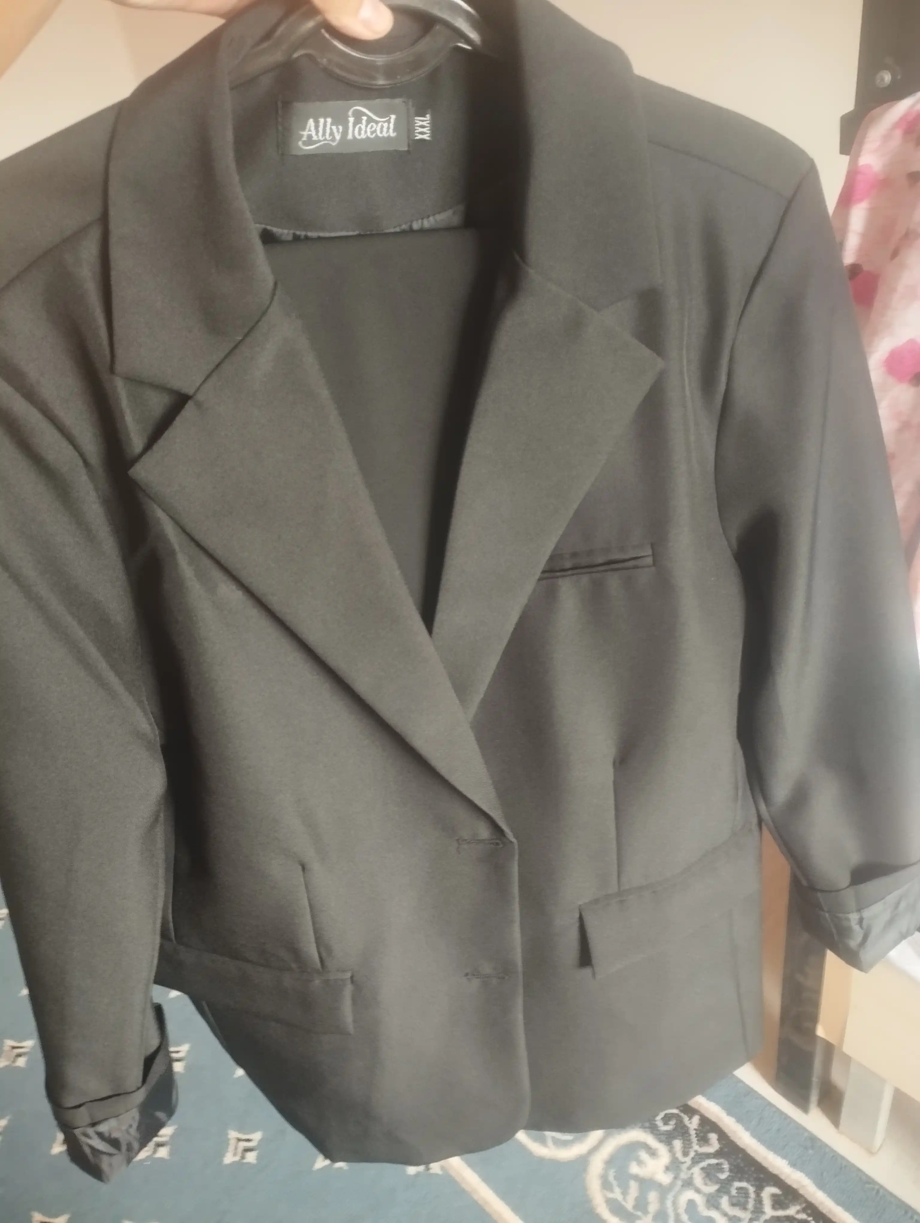 Ayollar pidjak, oversize, qora, koreyscha, klassik, kostyumbop
