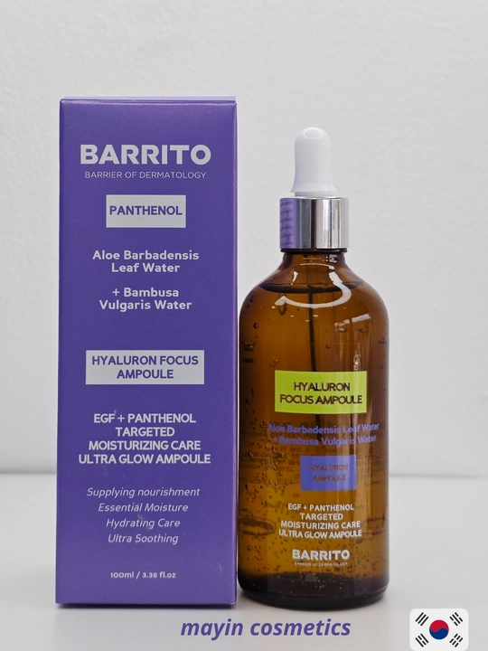 BARRITO Hyaluron Focus Ampoule, 100 ml - gialuron kislotali namlovchi zardob