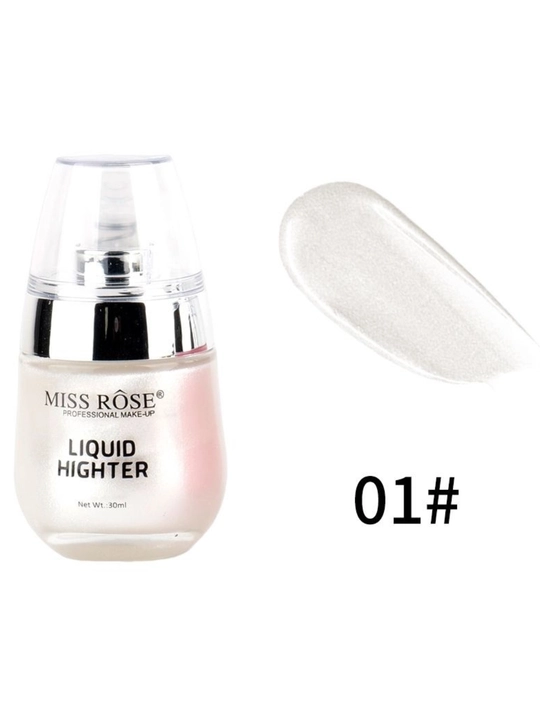 MISS ROSE Liquid Highlighter, 30 мл, хайлайтер для лица, естественное сияние