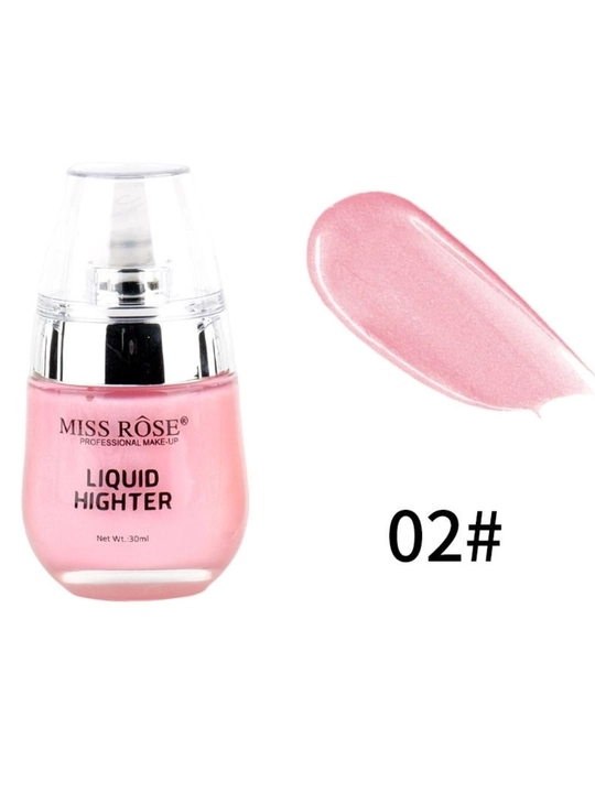 MISS ROSE Liquid Highlighter, 30 мл, хайлайтер для лица, естественное сияние - 