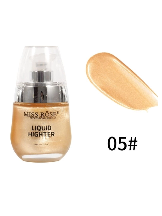 MISS ROSE Liquid Highlighter, 30 мл, хайлайтер для лица, естественное сияние