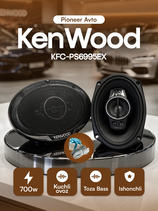 Dinamiklar Kenwood KFC-PS6995EX 700w toza bass 2 donasi - 