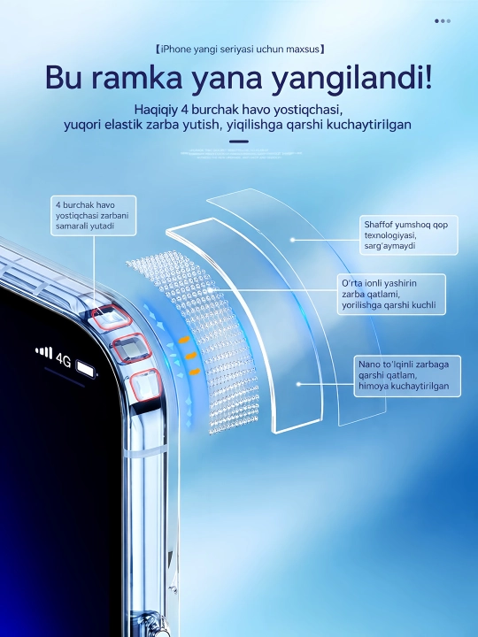 MagSafe чехол для iPhone 12, 13, 14, 15, 16, 17 Pro / Max, прозрачный, акриловый