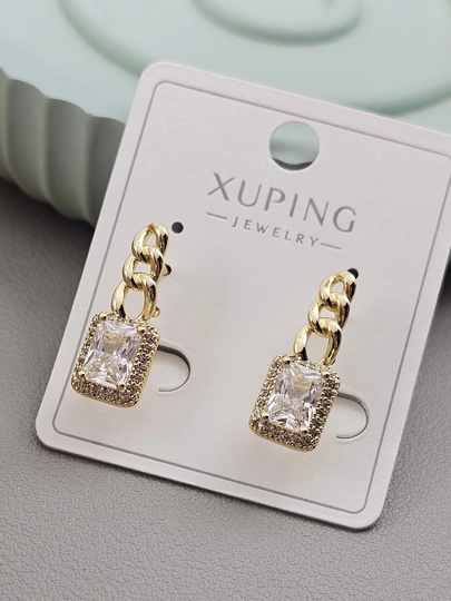 Серьги для девочек и женщин, Xuping — 1001PRT-XUPINGKI-КОРАЛЛ
