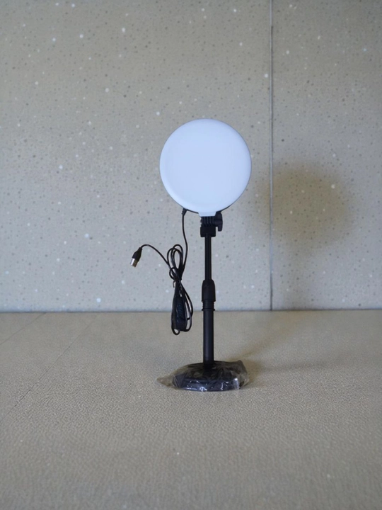 Selfi lampasi, ring light (halqa chiroq) LED shtativ bilan, 80 sm