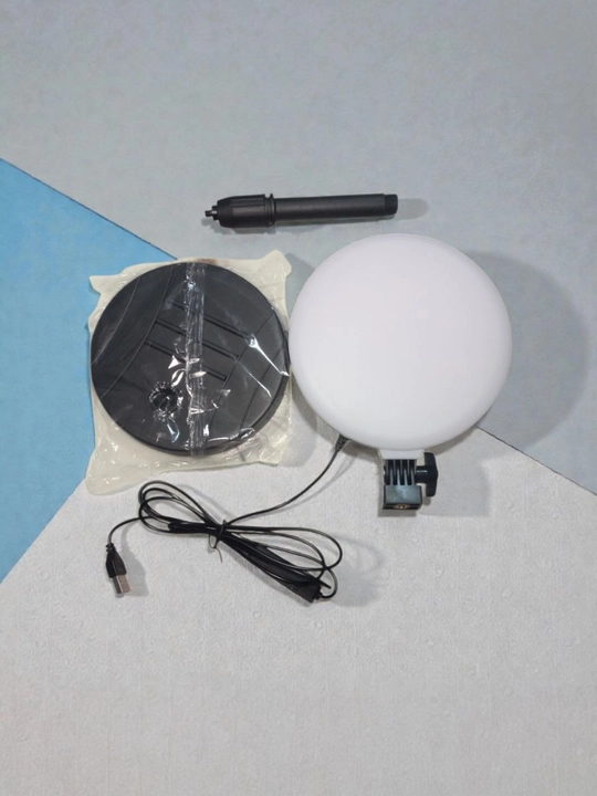 Selfi lampasi, ring light (halqa chiroq) LED shtativ bilan, 80 sm