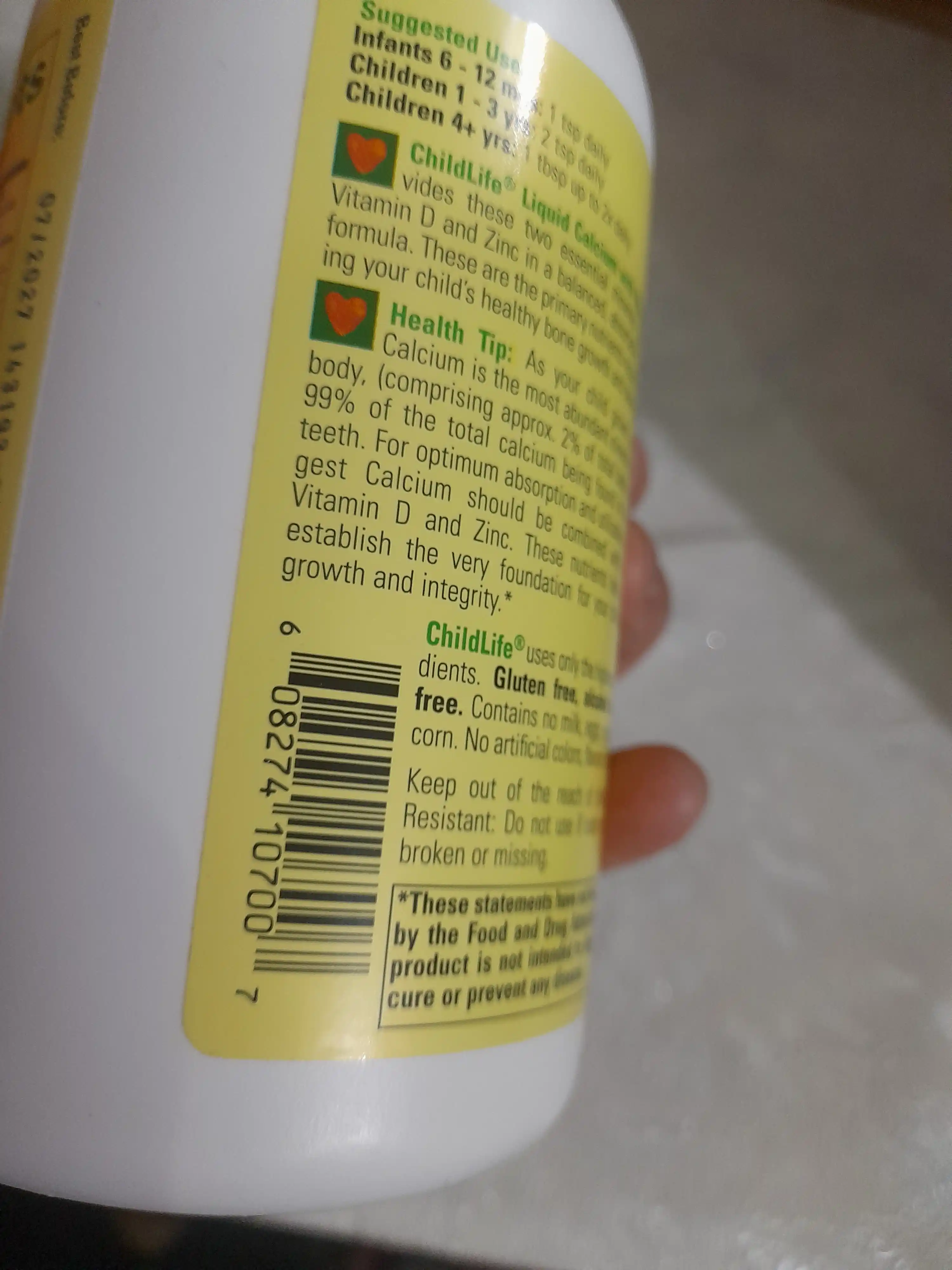 ChildLife Essentials, Suyuq Kalsiy magniy bilan, tabiiy apelsin ta'mi 473 ml