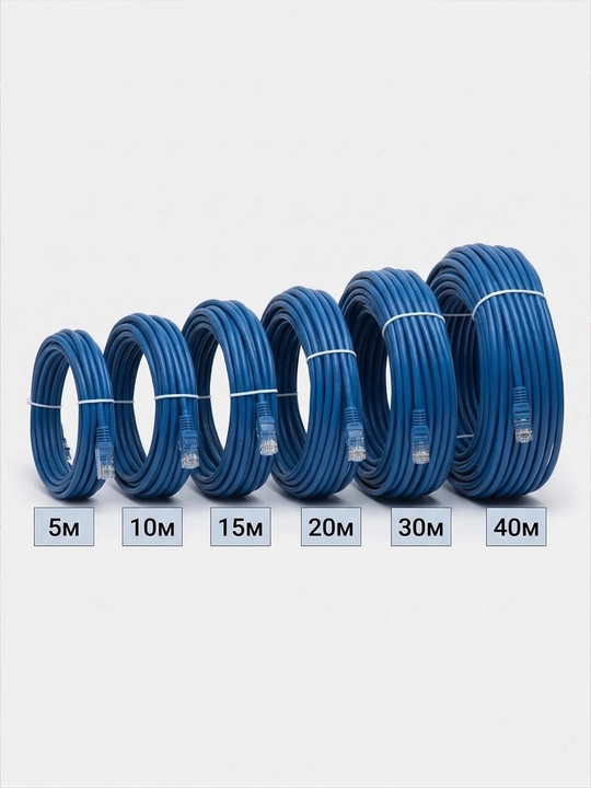 Ethernet LAN Kabel Cat, internet kabel, CAT 5E, 5m, 10m, 15m, 20m, 30m, 40m, 50m, 60m