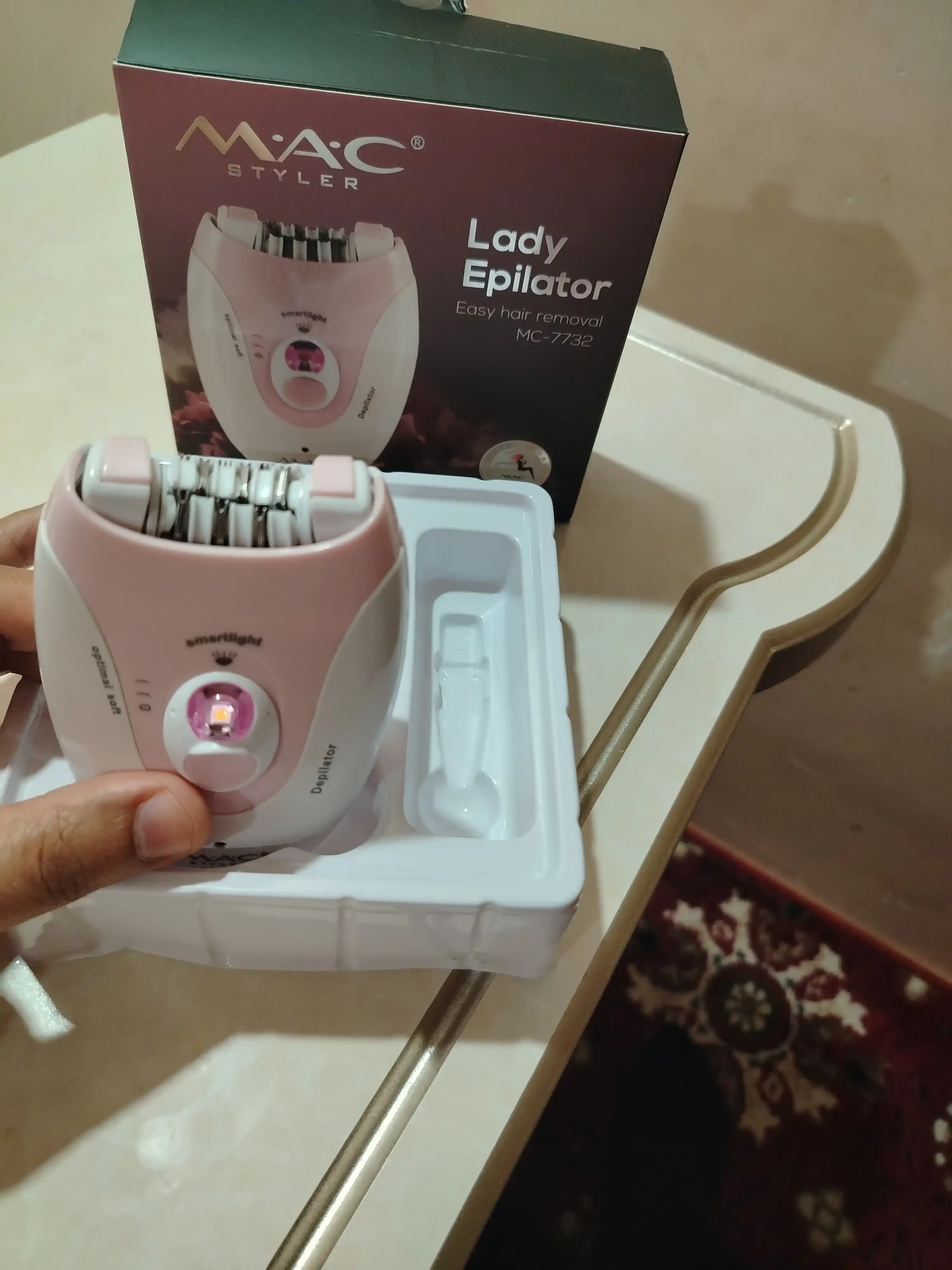 Epilyator simsiz MAC styler, ayollar uchun professional depilyator