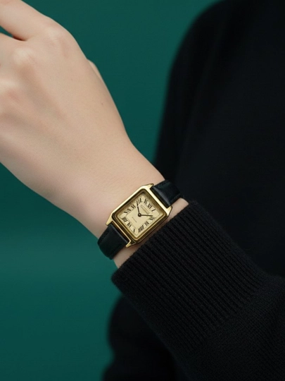 Женские часы Galaxy Quartz_Cartier Quartz — в подарочной коробке — WAXZOUZ-SOATLAR-ЗОЛОТ