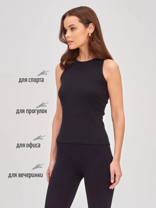 Top mayka, bazaviy, paxta, kichik o‘lchamda