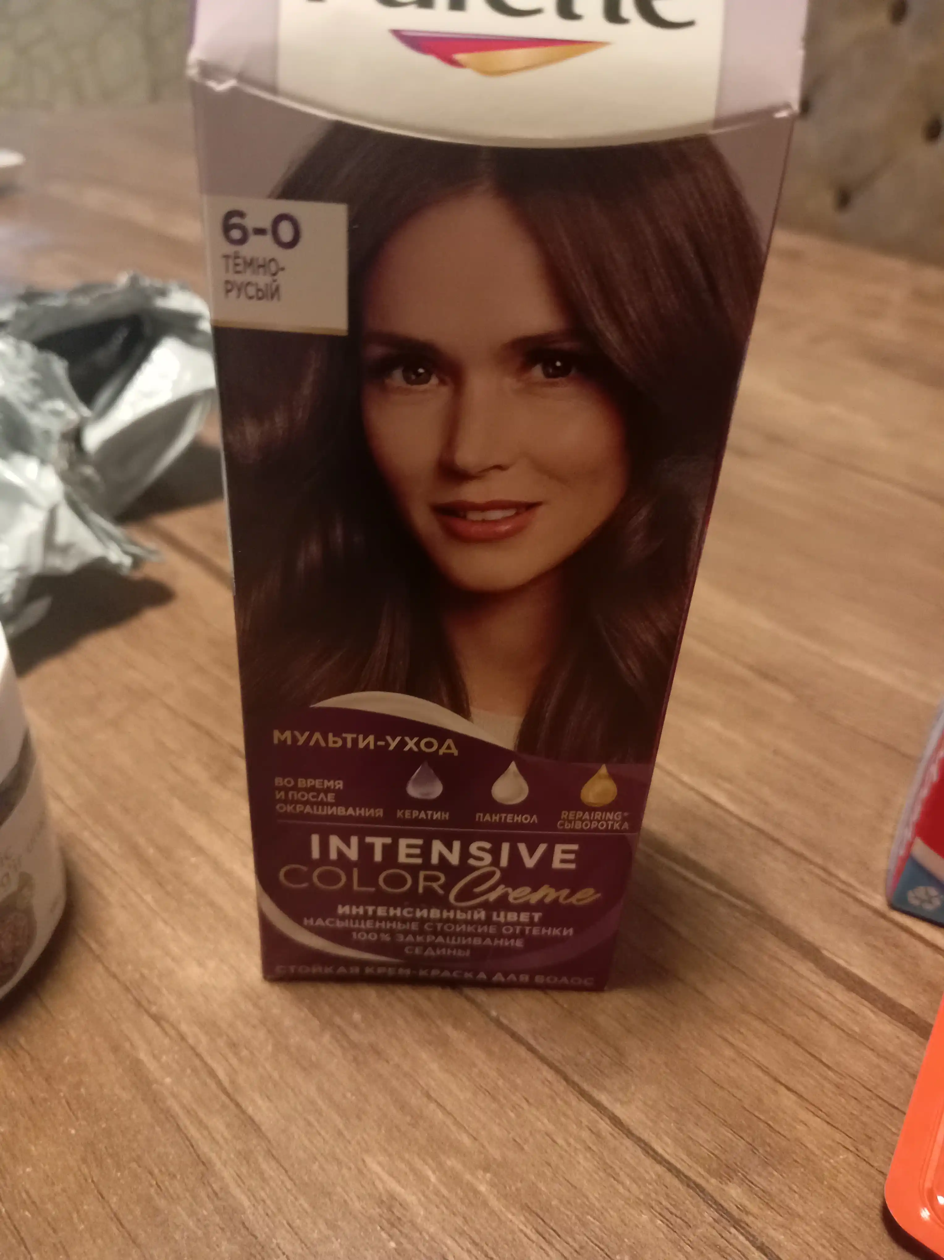 Краска для волос Palette Intensive Color Creme N5, тон 6-0 темно-русый