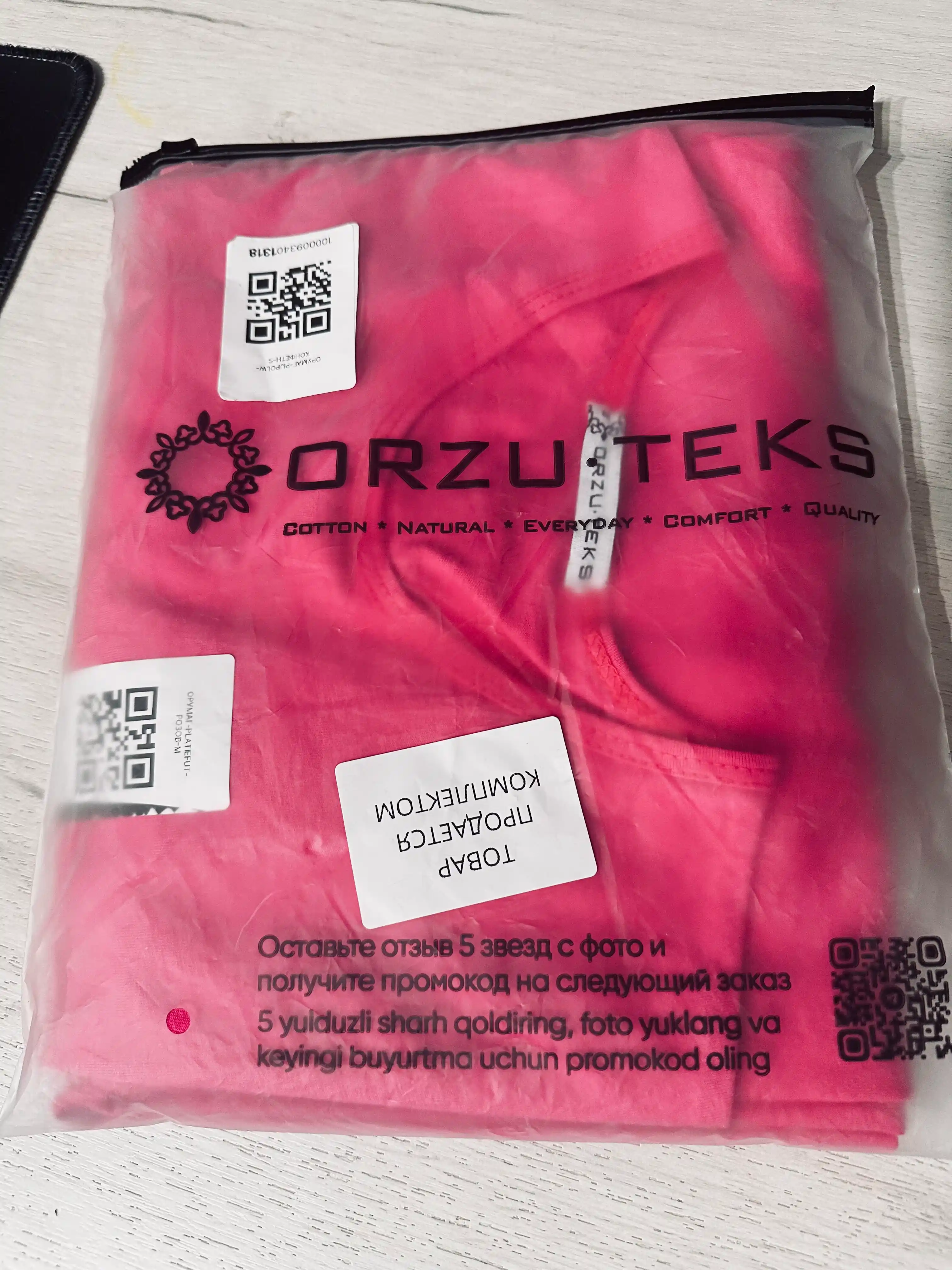 Ayollar ko‘ylagi, kundalik, uzun, midi, keng, 100% paxta, ORZU-TEKS