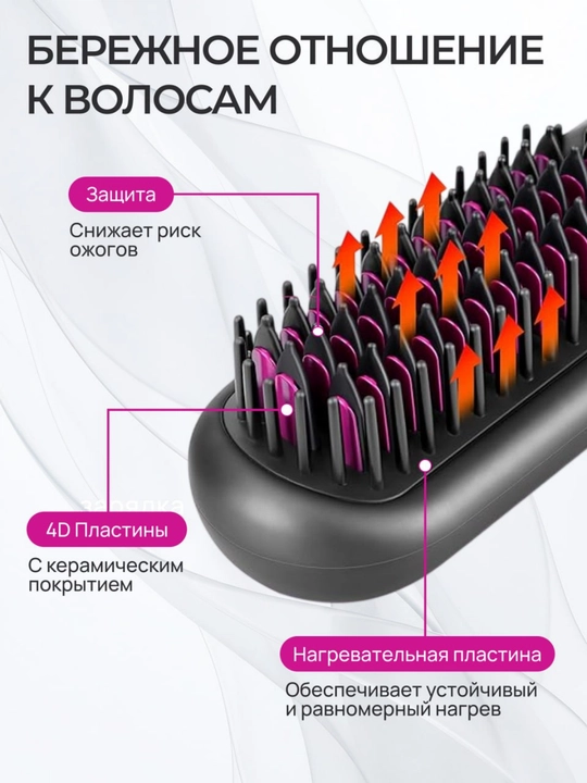 Soch tekislagich simsiz taroq (LCD displeyli)