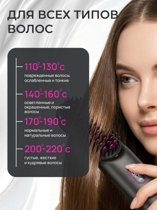 Soch tekislagich simsiz taroq (LCD displeyli)