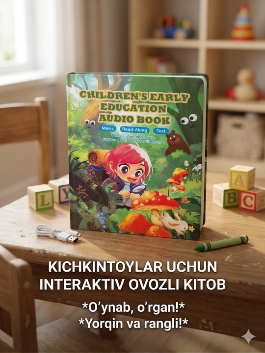 Интерактивная звуковая книга для раннего развития детей