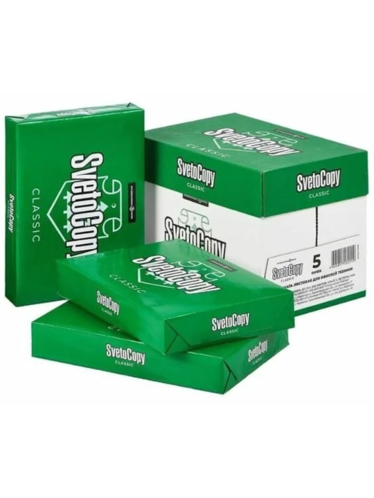 A4 kseroks qog‘ozi, Svetocopy, 80 gr, 2500 ., 12,5 kg, C sinfi
