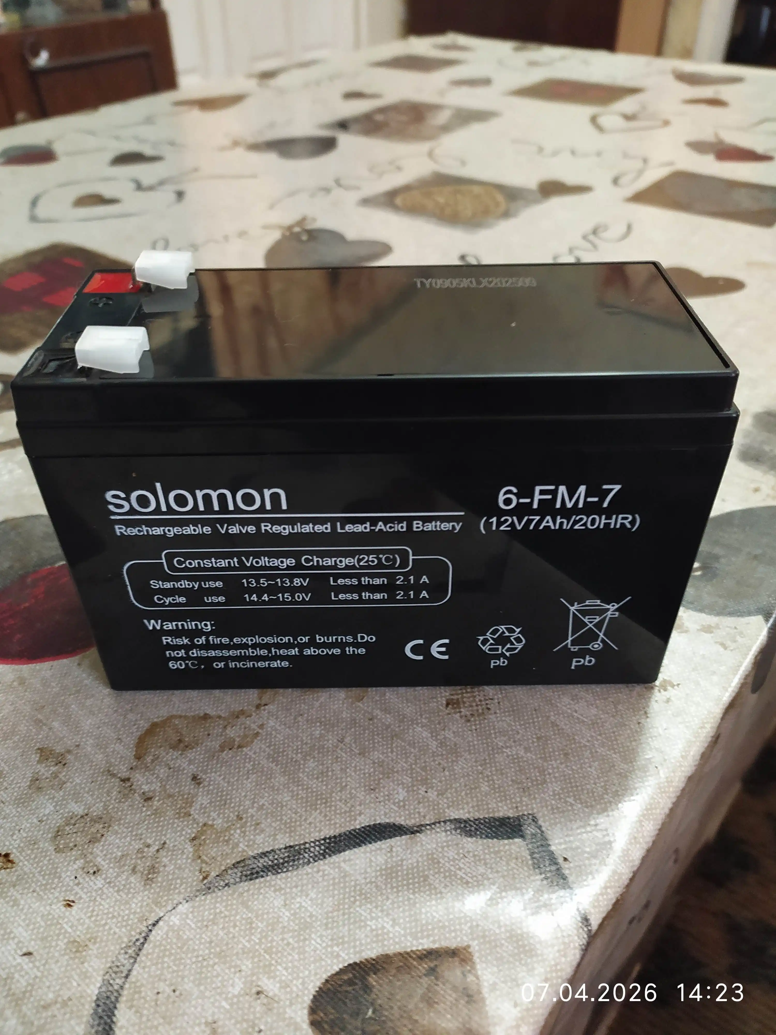 Batareya Solomon 12V7Ah