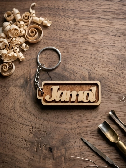 Jamol  именной брелок — УЗБРЕЛО-ПКJAMOL-БЕЖМЕЛ