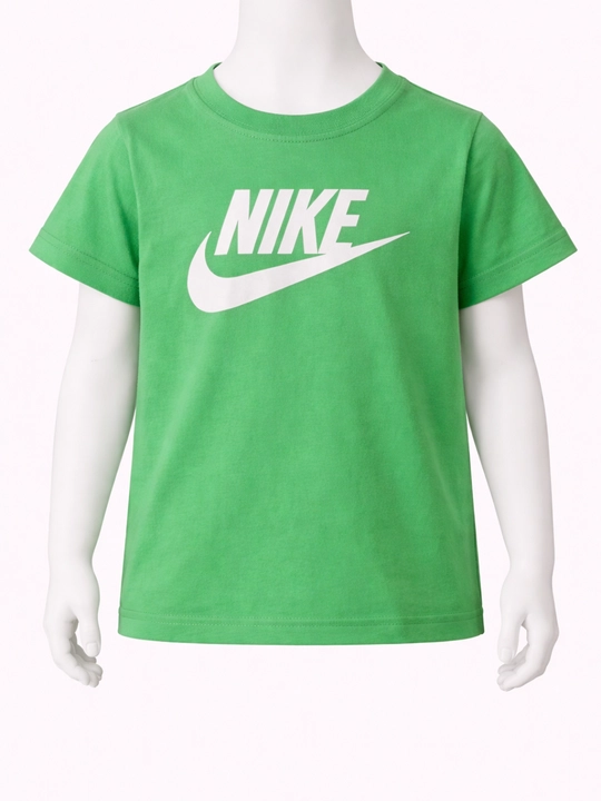 Bolalar futbolkasi yashil paxta print sport stil qulay kundalik - 