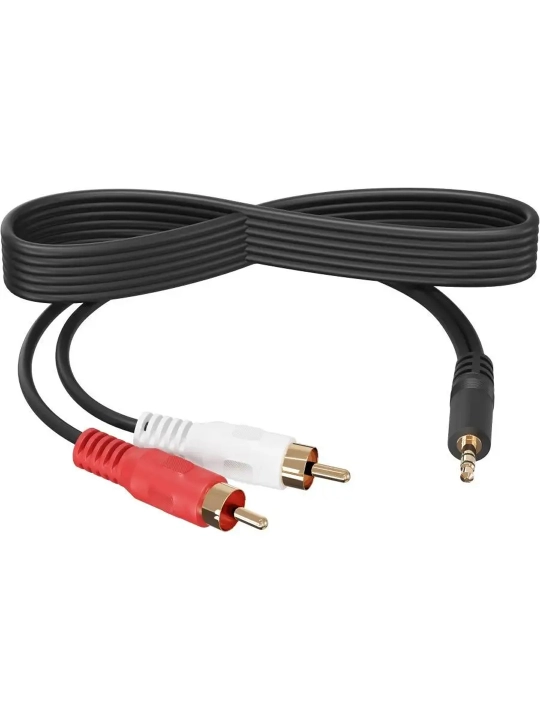 Аудио кабель AUX 3.5 мм → 2xRCA (стерео)