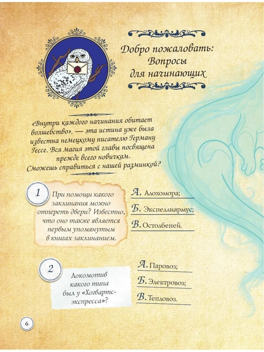 “Garri Potter: Sehrli olam bo‘yicha fan-kviz” — 300 savol, 136 bet, 6+