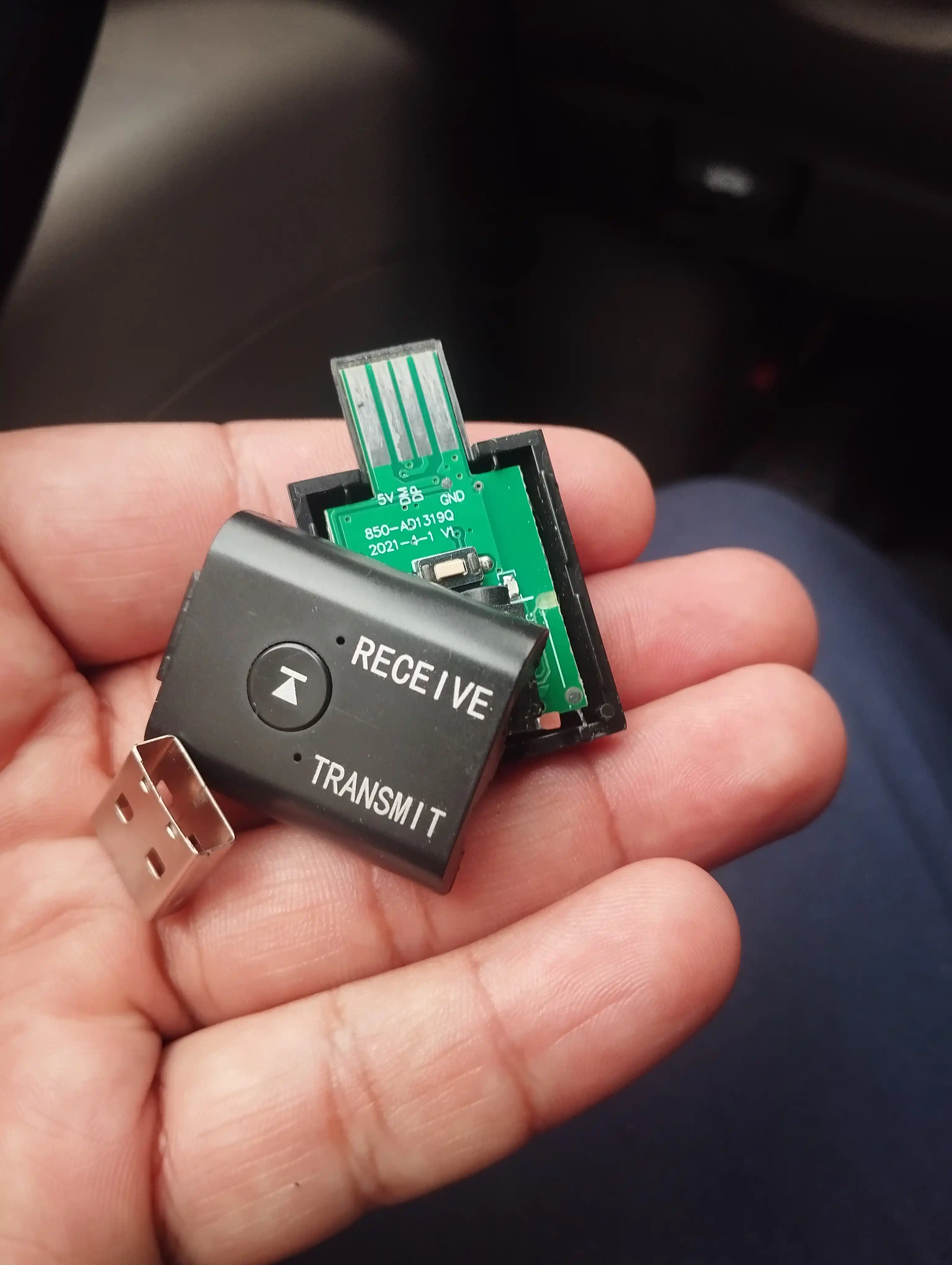 Адаптер bluetooth USB 5.0 AUX для авто, телевизора, пк