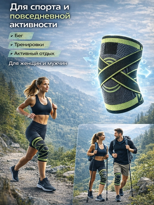 Bandaj, sport tizzalik bandaji elastik, tizza uchun fiksator, bo‘g‘imni qo‘llab-quvvatlash