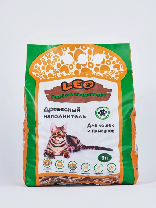 Mushukchalar va kemiruvchilar uchun Leo yog'och axlati uchun, 2 kg - 
