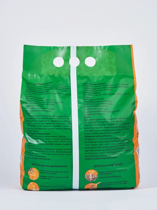 Mushukchalar va kemiruvchilar uchun Leo yog'och axlati uchun, 2 kg