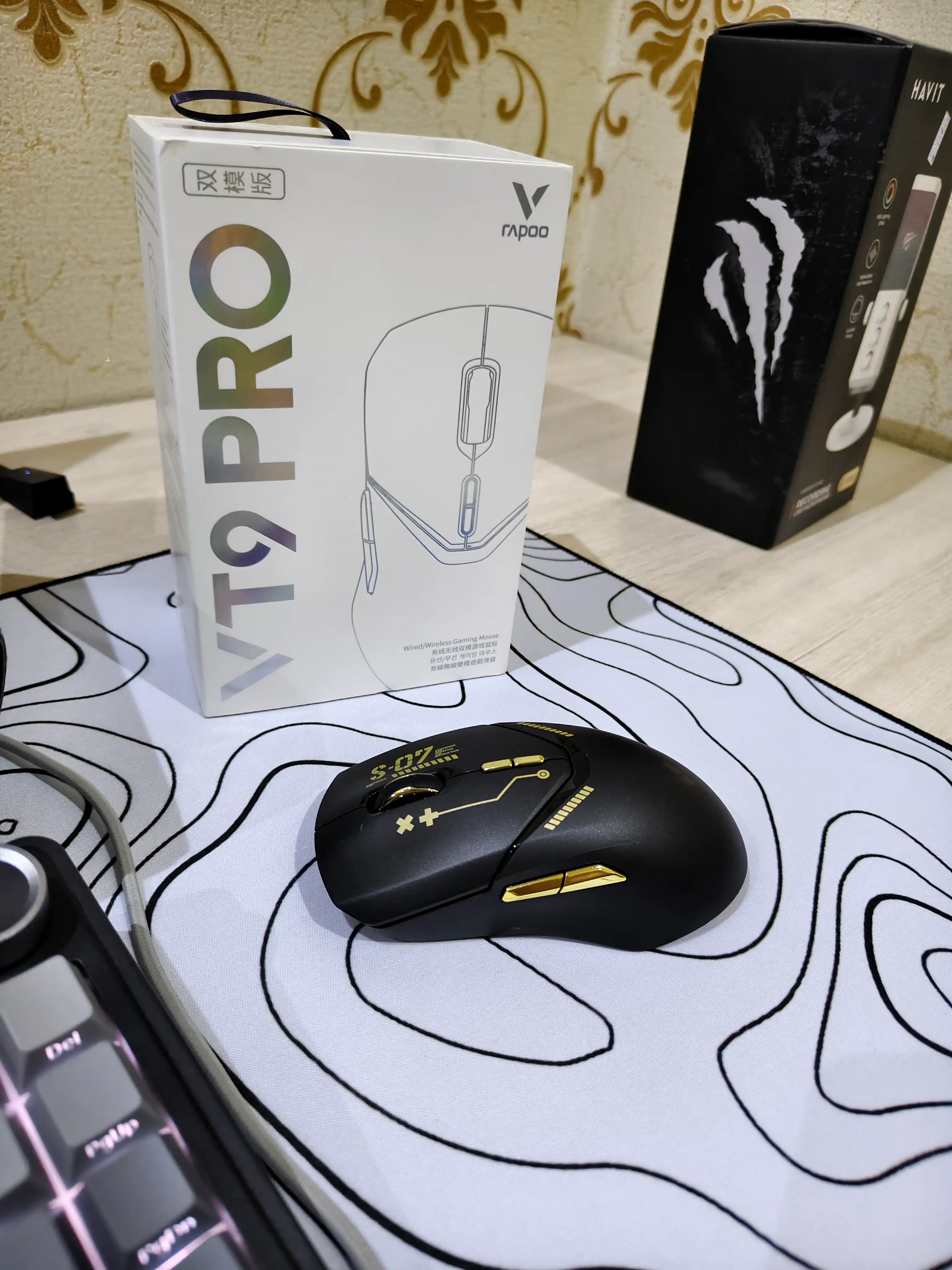 Беспроводная игровая мышь Rapoo VT9 Pro, PAW3395, 26000 DPI, 68г, Special Edition