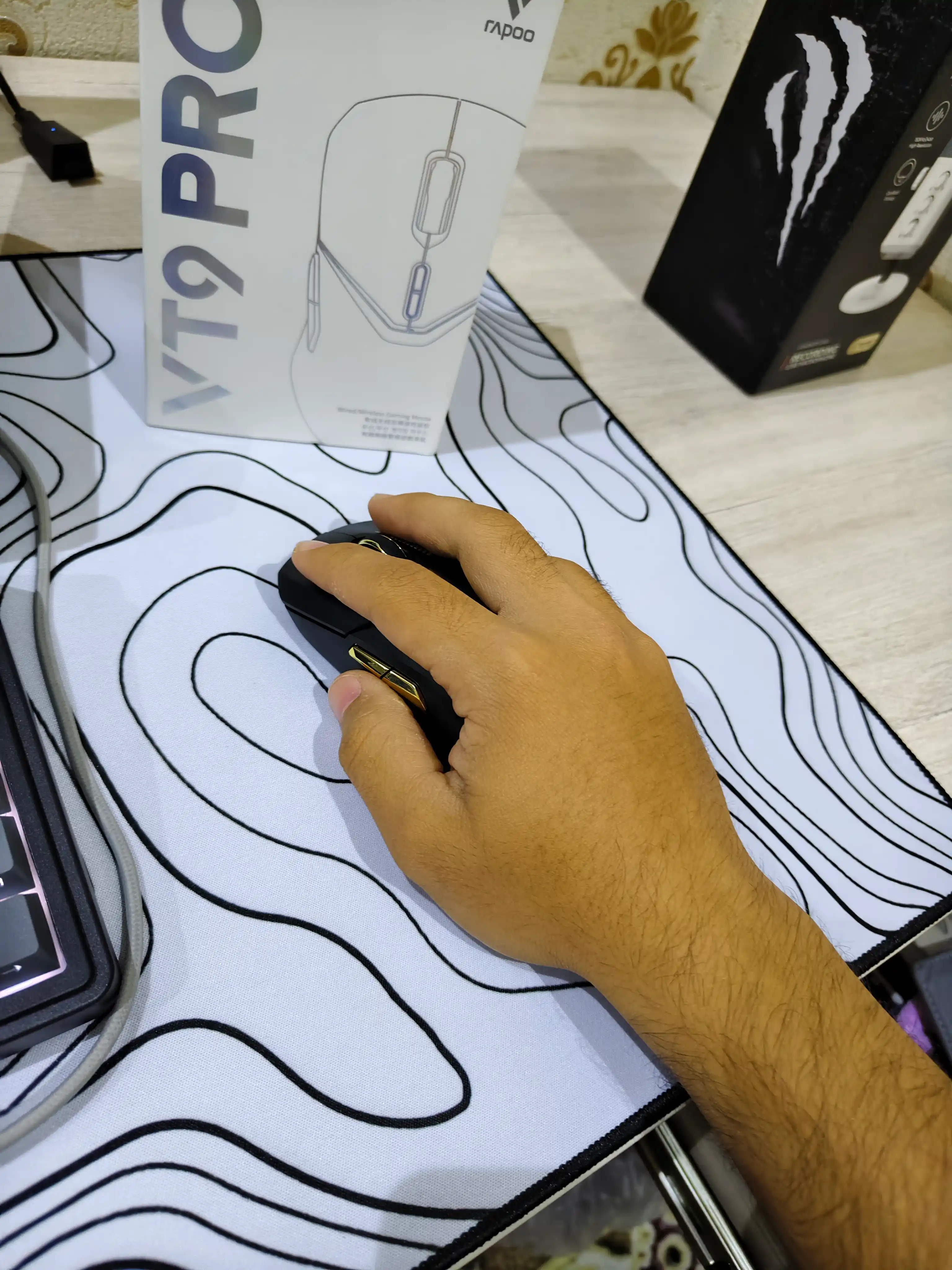 Беспроводная игровая мышь Rapoo VT9 Pro, PAW3395, 26000 DPI, 68г, Special Edition