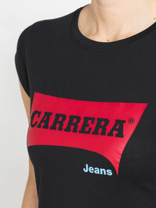 Ayollar uchun bazaviy futbolka Carrera Jeans, 100% paxta, Italiya