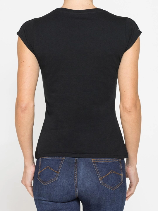 Ayollar uchun bazaviy futbolka Carrera Jeans, 100% paxta, Italiya