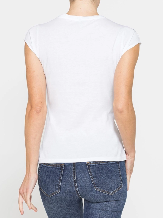 Ayollar uchun bazaviy futbolka Carrera Jeans, 100% paxta, Italiya