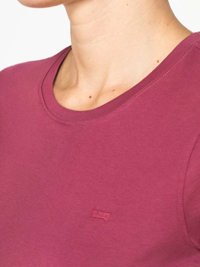Ayollar uchun bazaviy futbolka Carrera Jeans,dumaloq bo‘yinli, 100% paxta, Italiya