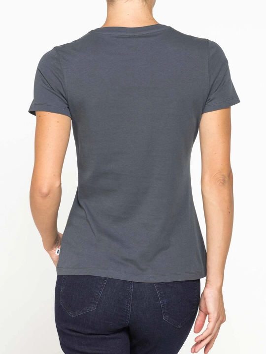 Ayollar uchun bazaviy futbolka Carrera Jeans,dumaloq bo‘yinli, 100% paxta, Italiya