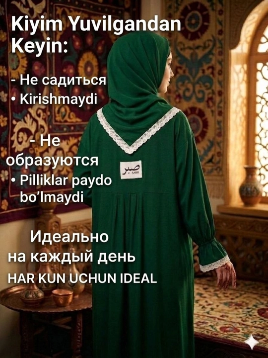 Namoz nomoz musulmonlarning Umra Haj uchun kiyadigan kiyimi, ayollar kiyimi razmeri 46-54