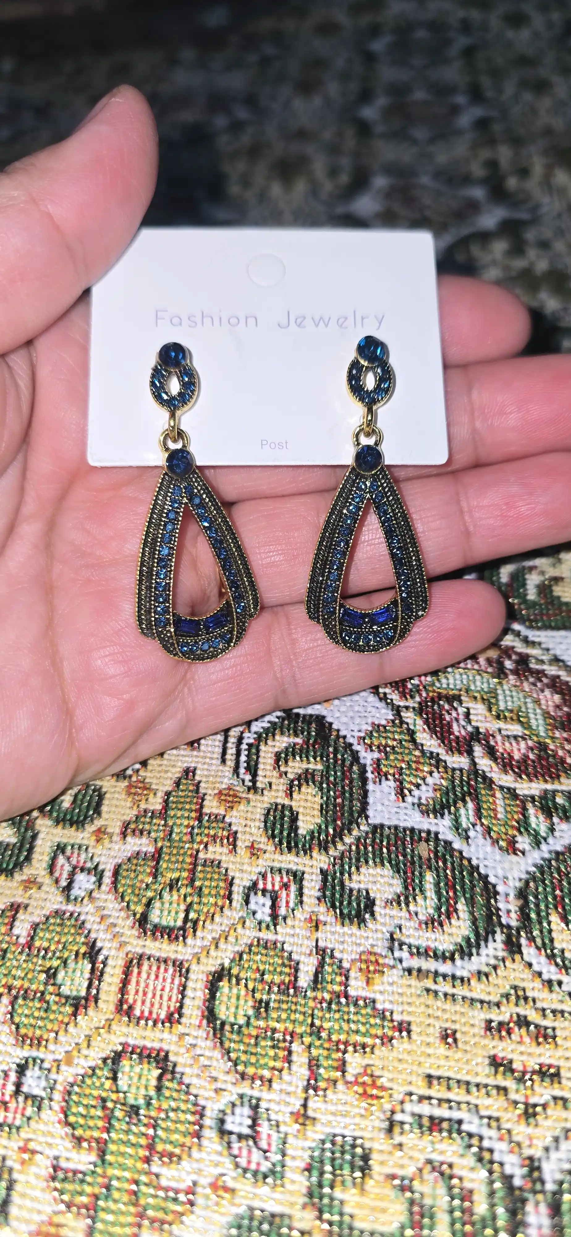 Серьги женские, длинные, цепочки, хрустальные