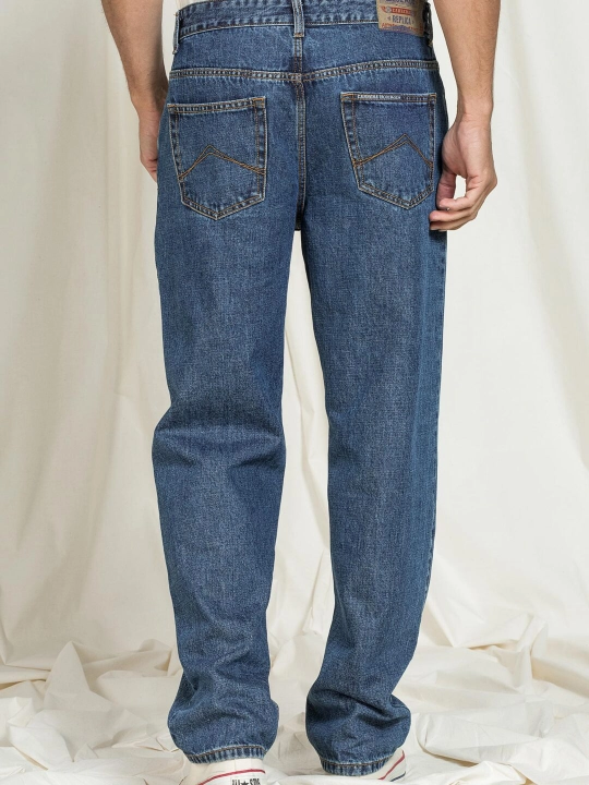 Erkaklar uchun jinsi Carrera Jeans, erkin fason, 100% paxta, Italiya