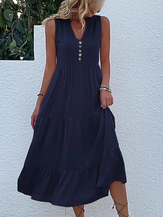Платье женское, летнее, в стиле сафари, приталенное, хлопок  — EllyFashion