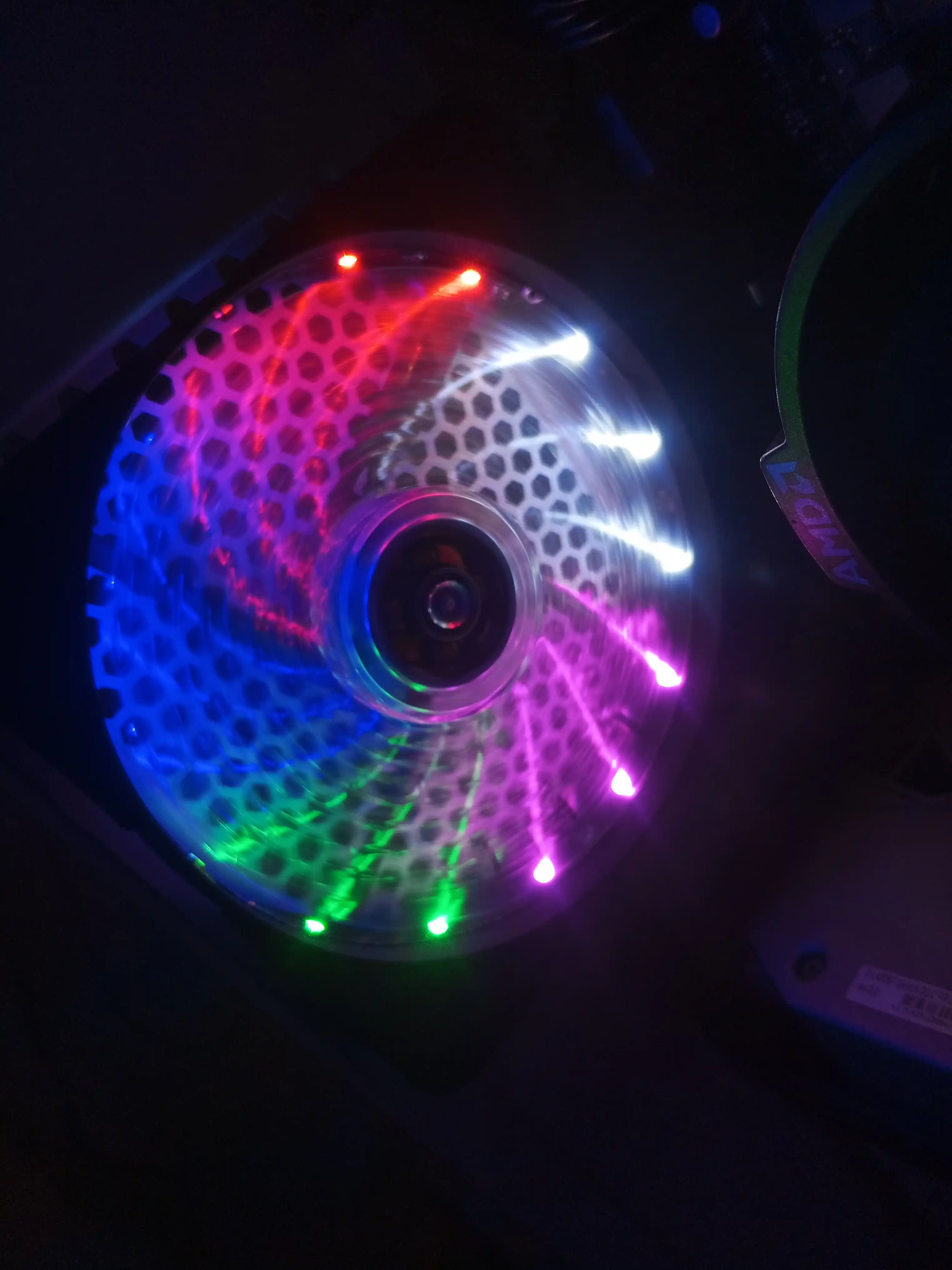 RGB-вентилятор для компьютера, 120 мм , радужный цвет, с высоким воздушным потоком