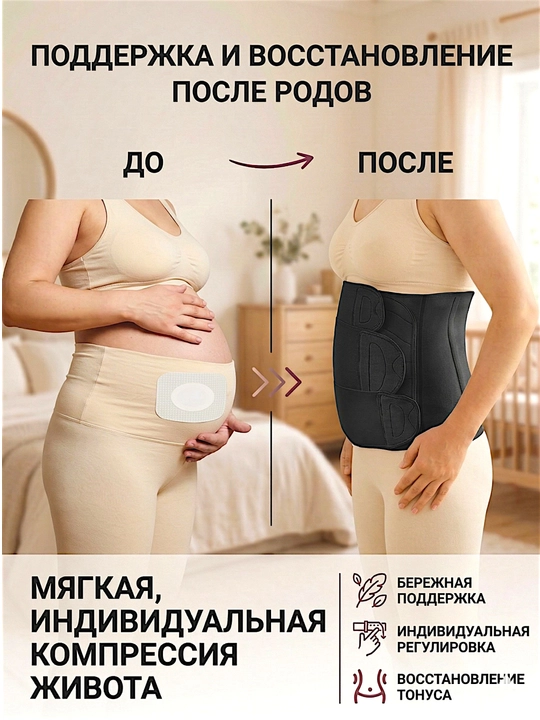 Tug'uruqdan keyingi bandaj, qorinni tortish va qomatni tiklash uchun kamar-korset