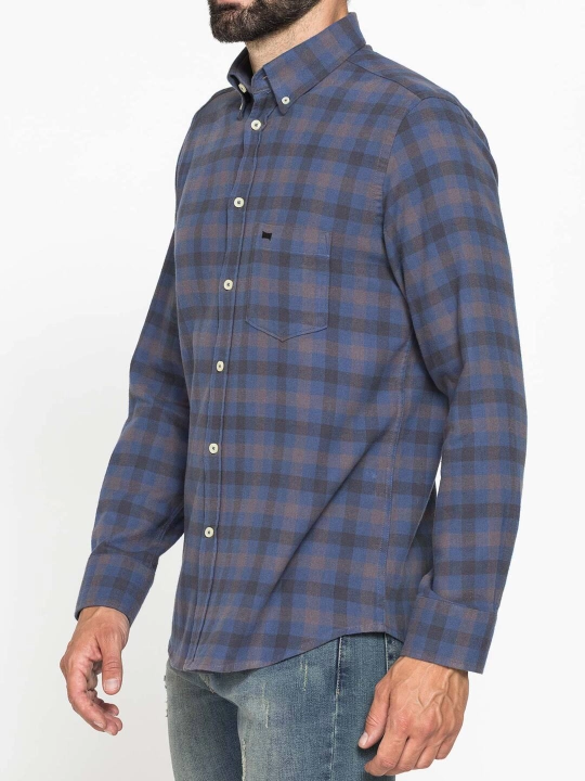 Erkaklar uchun katakli ko‘ylak Carrera Jeans,100% paxta, Italiya